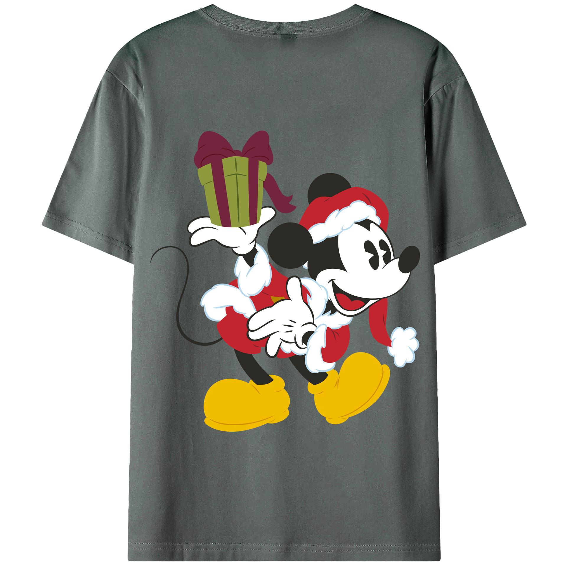 （画像用） ミッキーマウス Mickey Mouse 綿100％半袖Tシャツ（背面プリント）